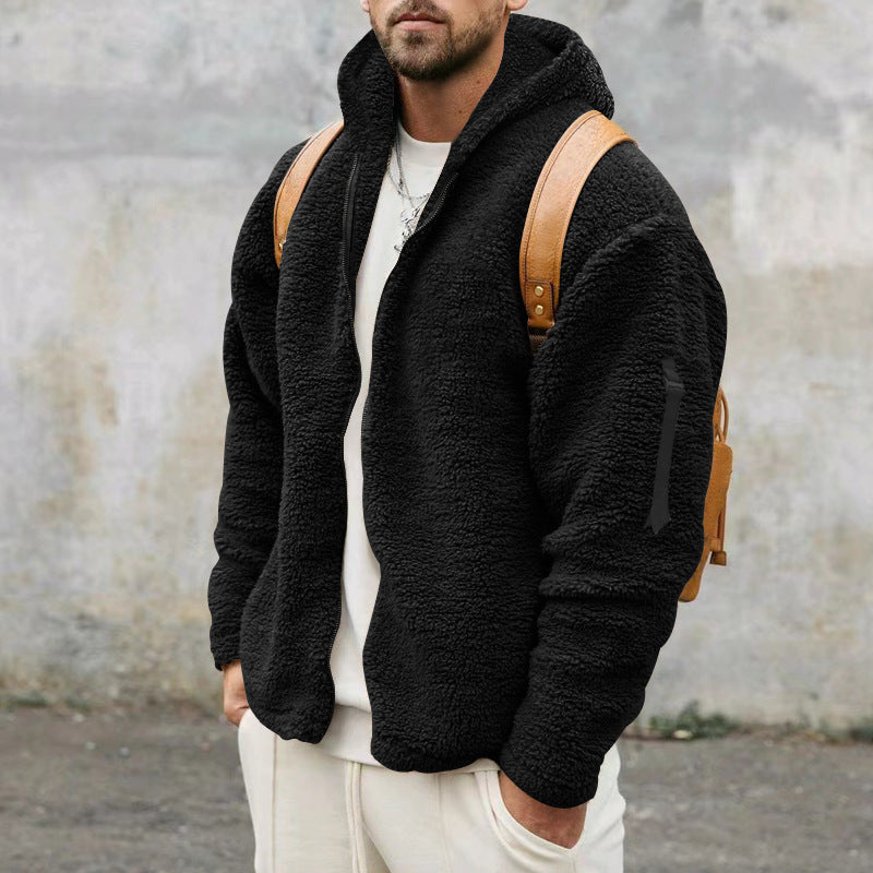 Cozy Dual-Side Fleece Hooded Jacket