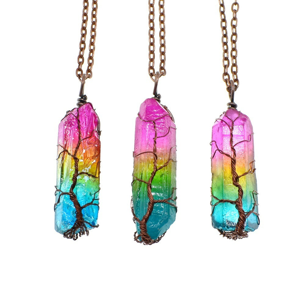 IRIS | AURA CRYSTAL NECKLACE