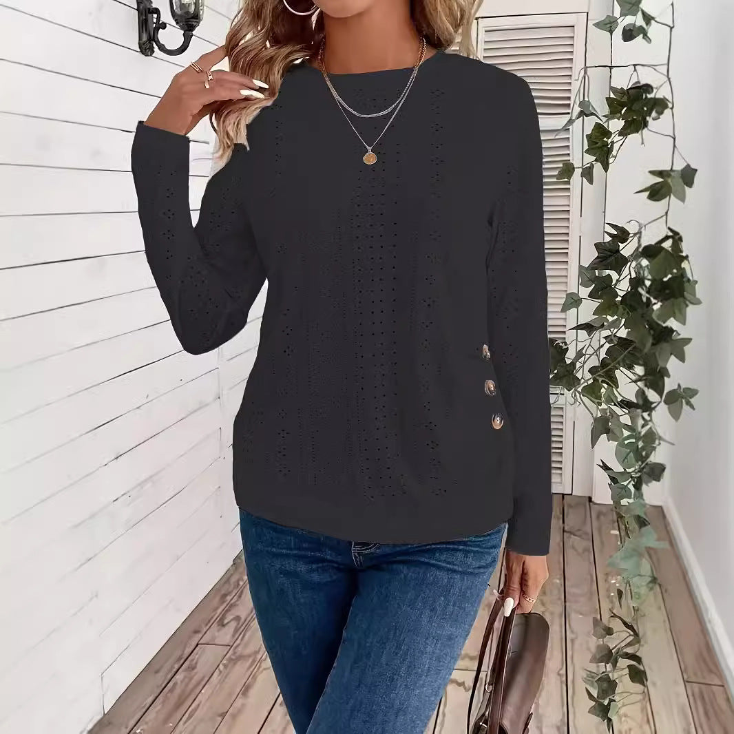 Crew Neck Long Sleeve Tee