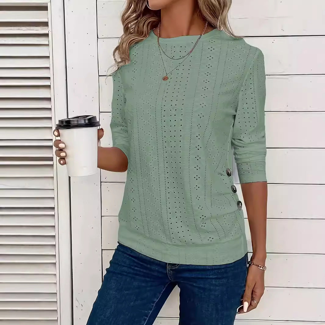 Crew Neck Long Sleeve Tee