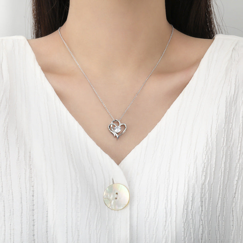 AGAPI | DOUBLE HEART NECKLACE WITH CZ