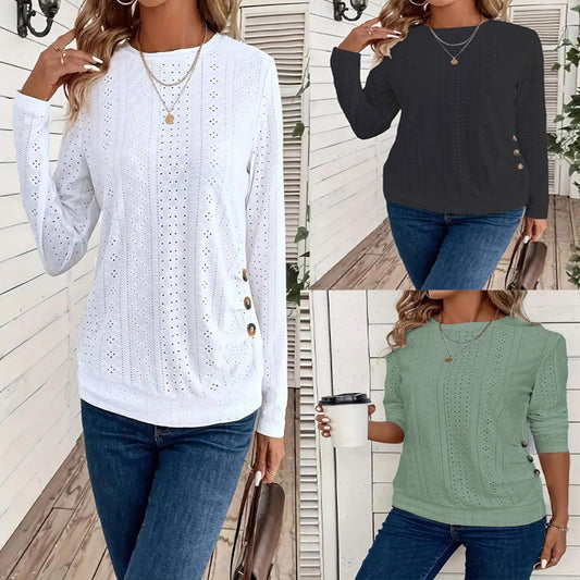 Crew Neck Long Sleeve Tee