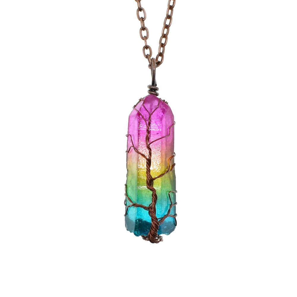 IRIS | AURA CRYSTAL NECKLACE