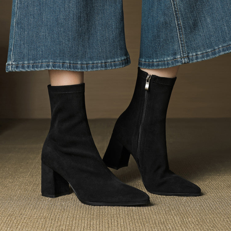 THEIA | SUEDE BLOCK BOOT