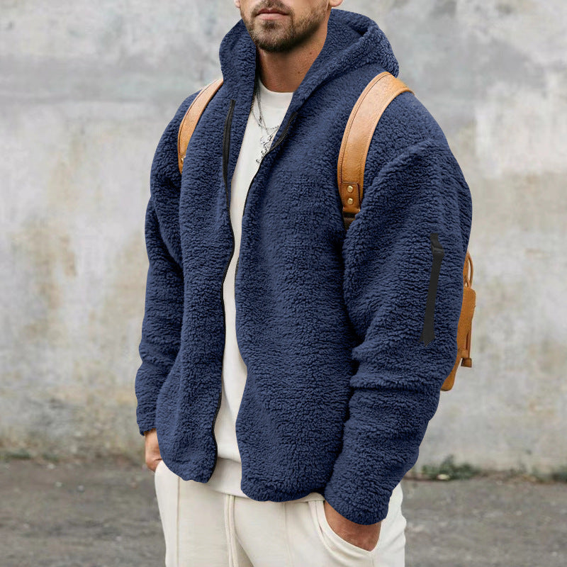Cozy Dual-Side Fleece Hooded Jacket