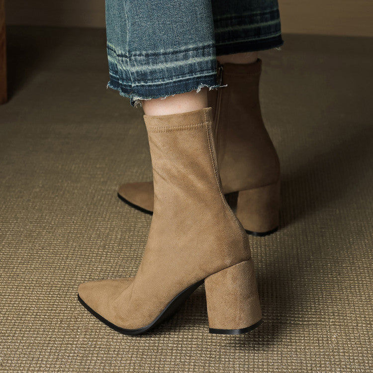THEIA | SUEDE BLOCK BOOT