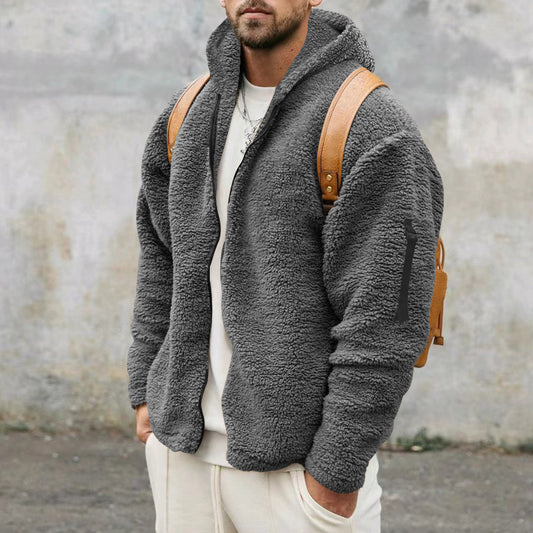 Cozy Dual-Side Fleece Hooded Jacket