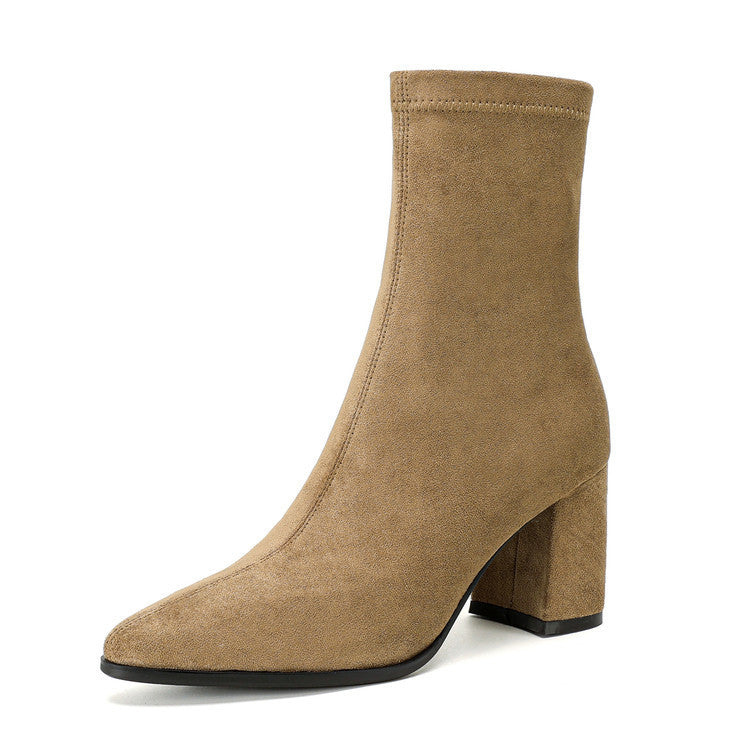 THEIA | SUEDE BLOCK BOOT
