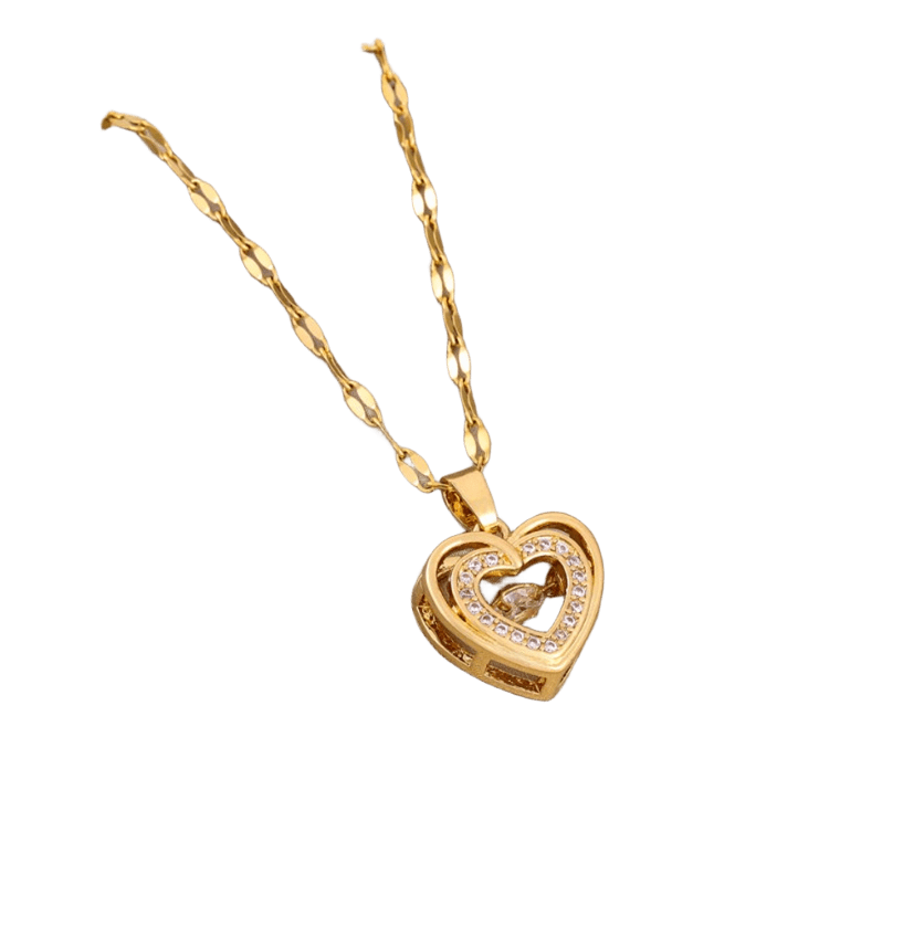 NIKKI | GOLD NECKLACE WITH CZ HEART