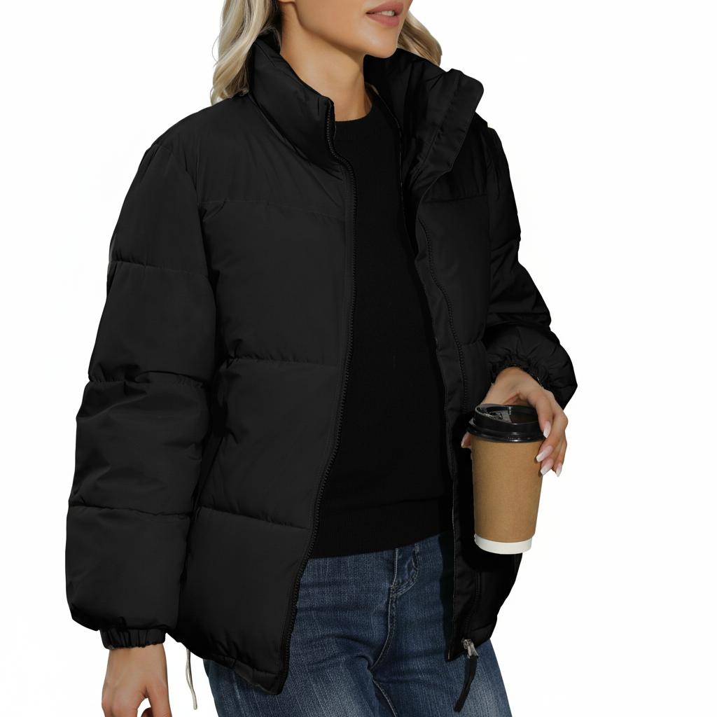 NYMPHA | BLACK PUFFER JACKET