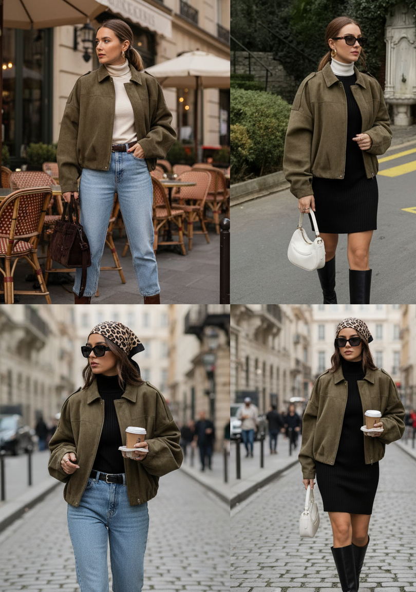 DEIANIRA | SUEDE CROPPED BOMBER