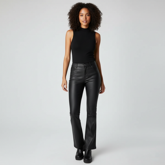 Γυναικείο Ψηλόμεσο Παντελόνι από Δερματίνη – Hot Girl Look