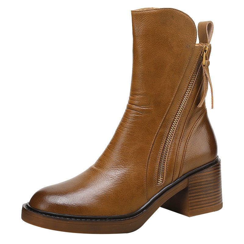 HECATE | LEATHER PLATFORM BOOT