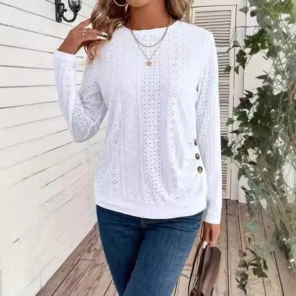 Crew Neck Long Sleeve Tee