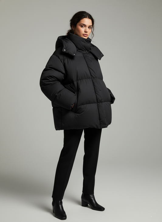 Ioanna | Μίνι Τζάκετ Πάπλωμα‑Βαμβάκι για Ισορροπημένο Στυλ