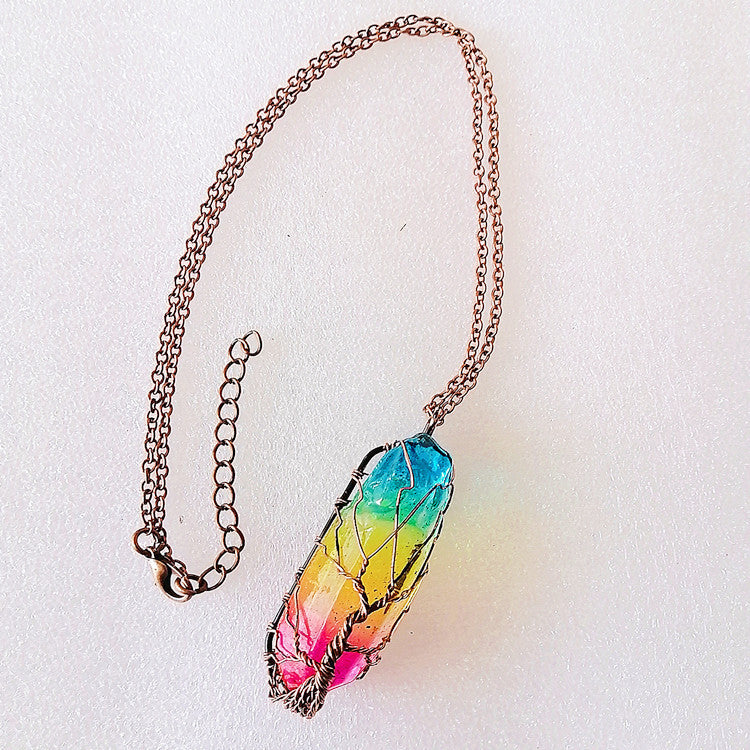IRIS | AURA CRYSTAL NECKLACE