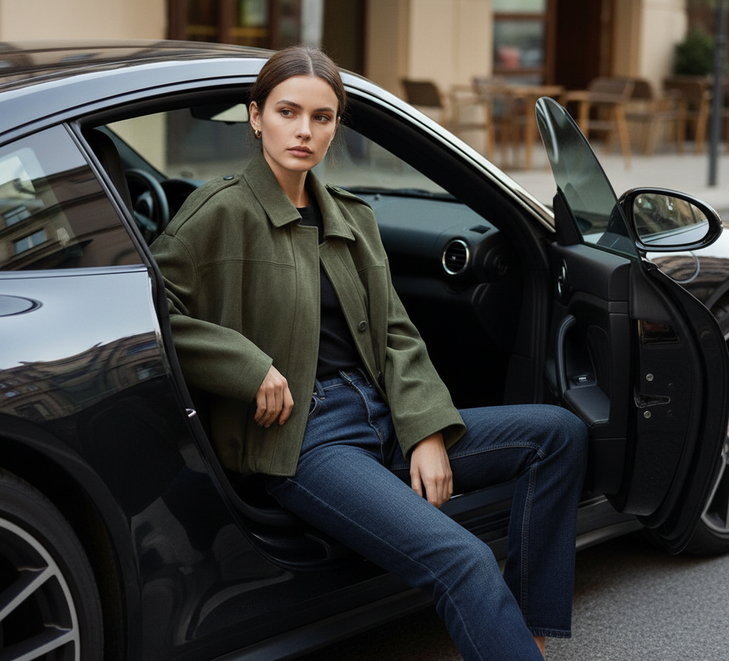 DEIANIRA | SUEDE CROPPED BOMBER