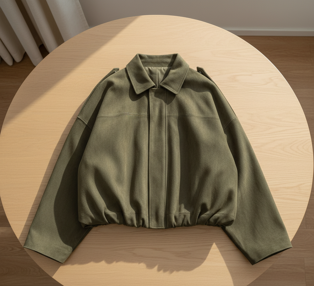 DEIANIRA | SUEDE CROPPED BOMBER