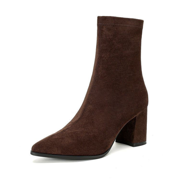 THEIA | SUEDE BLOCK BOOT