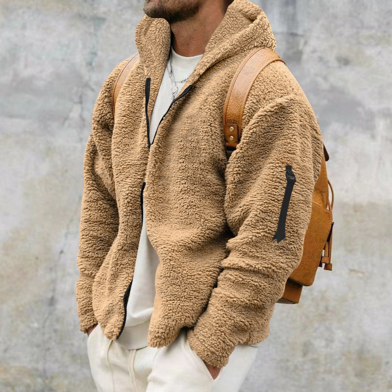 Cozy Dual-Side Fleece Hooded Jacket