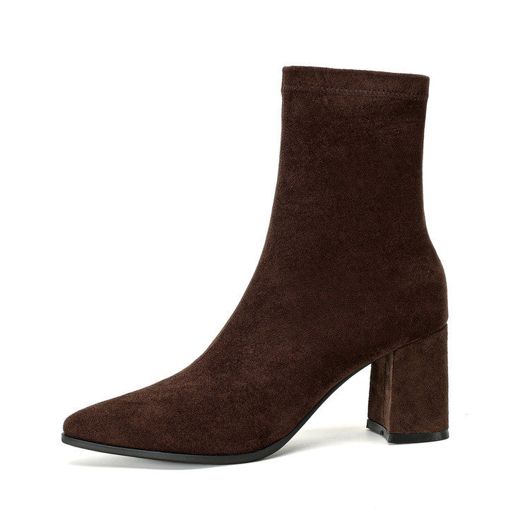 THEIA | SUEDE BLOCK BOOT