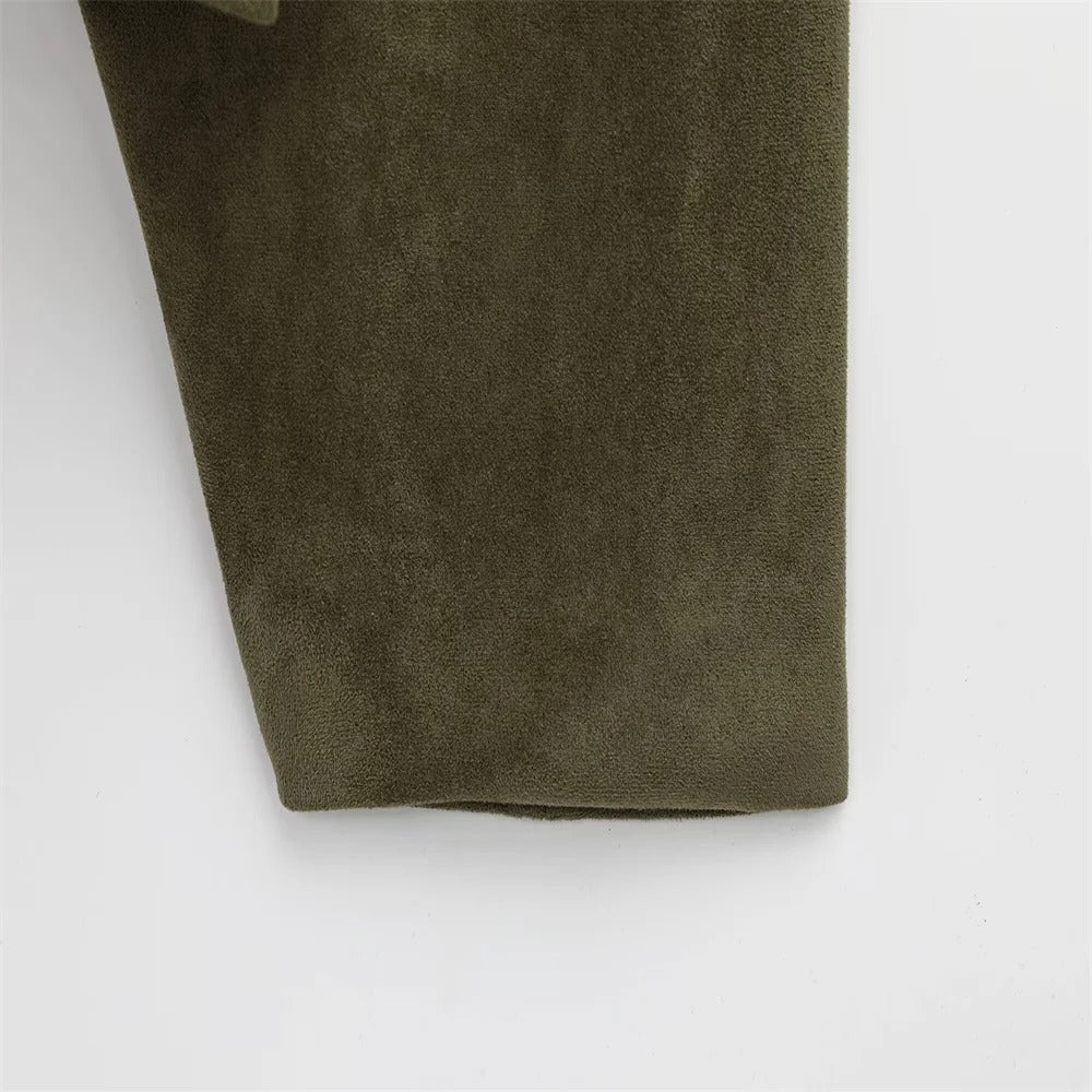 DEIANIRA | SUEDE CROPPED BOMBER