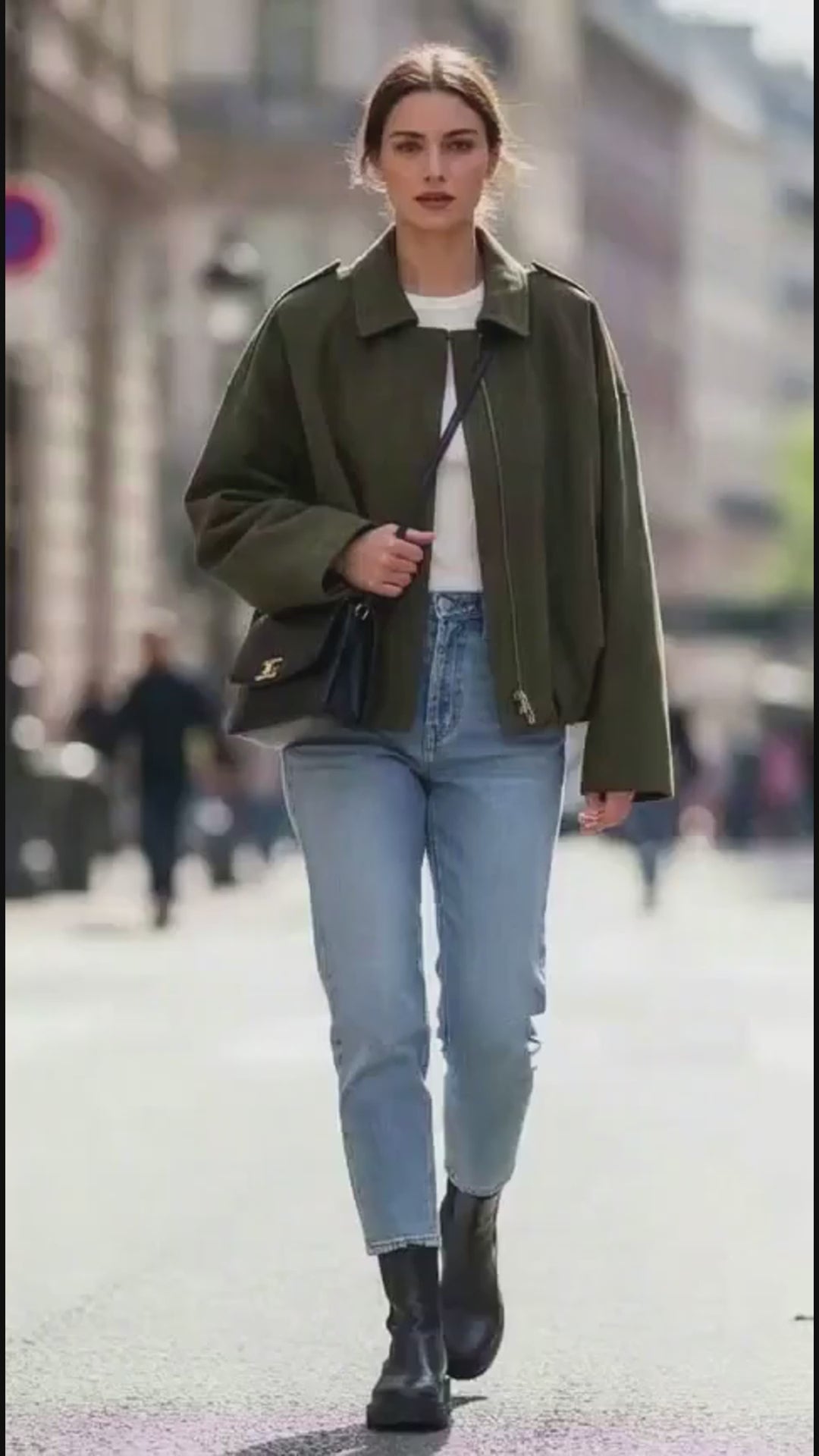 DEIANIRA | SUEDE CROPPED BOMBER